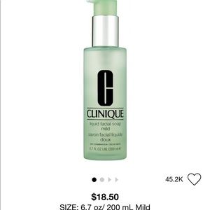 Clinique extra mild liquid facial soap